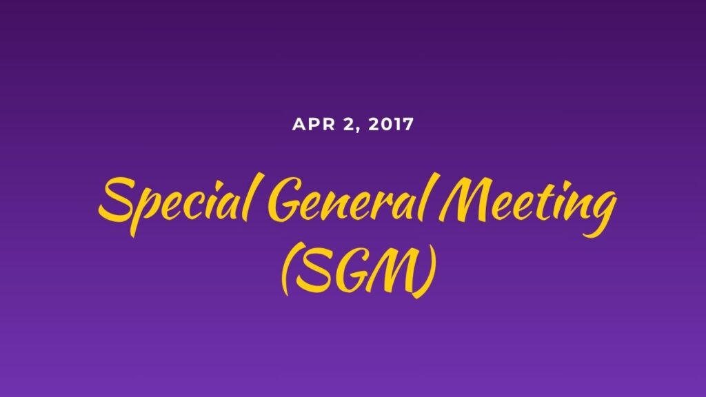 Special General Meeting (SGM)
